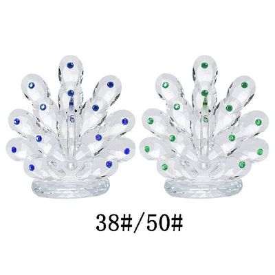 Crystal Peacock Sculpture Statue Figurine for Office Desk