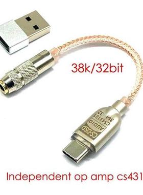CS43131 Amp,Type C Decoding Portable Headphone Amplifier for