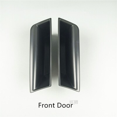 Interior Black Car Door Armrest Handle Holder Storage Box Fo