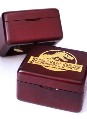 Sinzyo Handmade Wooden Jurassic Park Music Box Birthday Gift