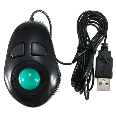 New Finger Handhold 4DB Mini Trackball Mouse Wired Mice Port