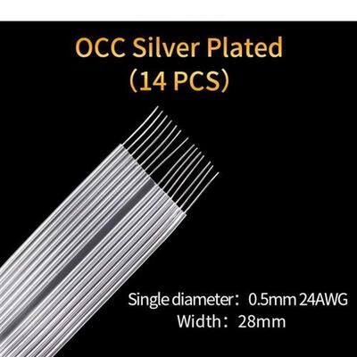 Audiophile Speaker Cable OCC Silver Plated HiFi Audio Line C