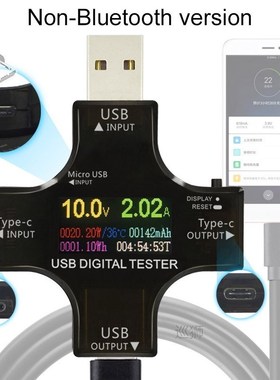 USB Tester TFT Color Bluetooth Type-C PD Digital Voltmeter V
