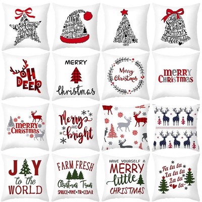 Christmas Cushion Cover Decorative Sofa Pillow Cover Case Se