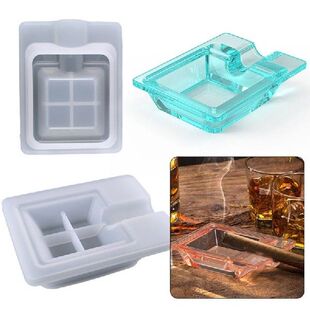 Cigar Ashtray Epoxy Resin Mold Handmade Ash Tray Silicone