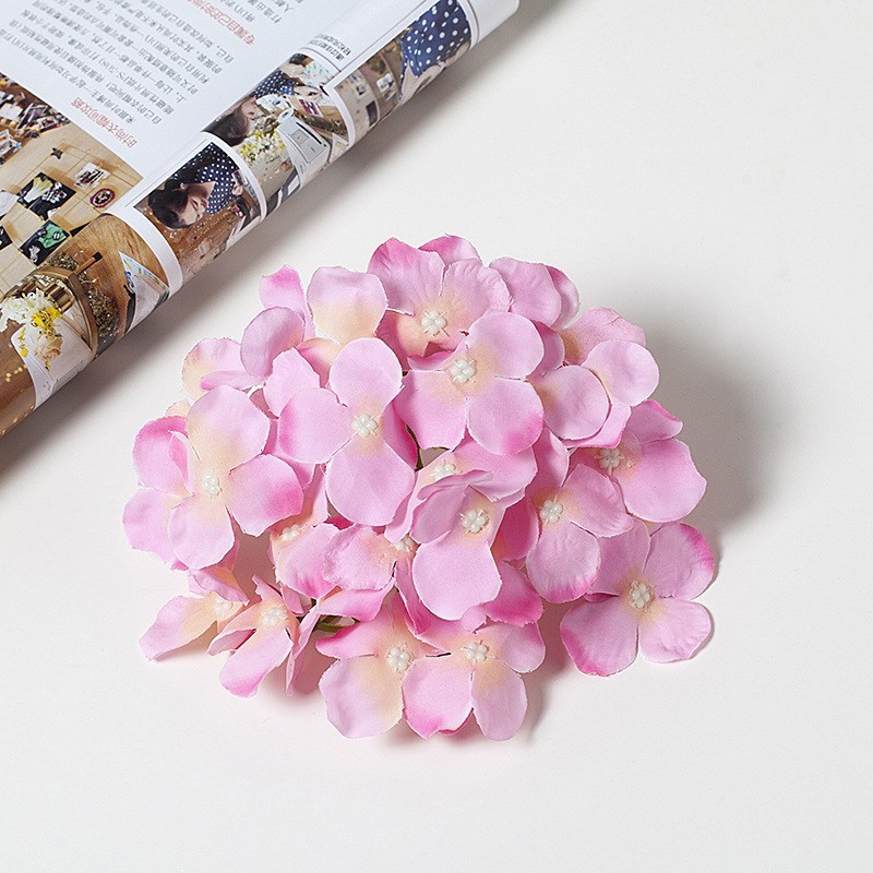 1pc 15cm Artificial Hydrangea Flower Head DIY Wedding Arch B