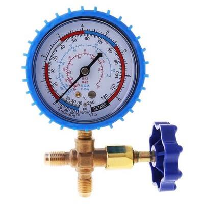 220PSI  Air Conditioning Refrigerant Recharge Pressure Gauge