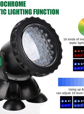 Remote Control Aquarium Fish ank Spotlight Waterproof Colorf