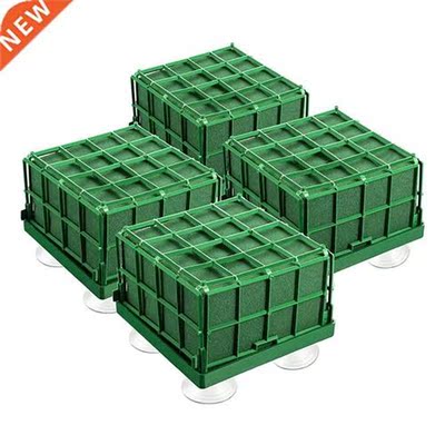 4Pcs Floral Foam Cage Flower Holder with Floral Foam and Suc
