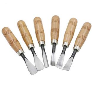 6 pcsSet hand carving tools chisel woodcut chip part costume