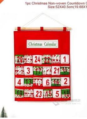 FENGRISE Christmas Advent Calend Hanging Felt Xmas Countdo