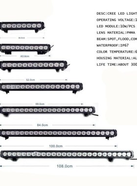 Marloo 80W 100W 120W 160W 180W 240W 260W offroad Led Work Li