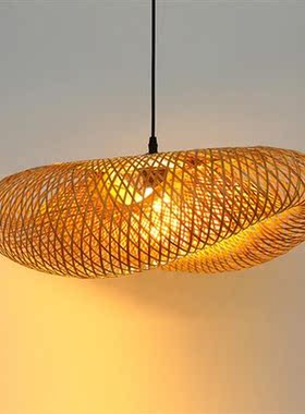 Retro Hanging Ceiling vers Pendant Lamps Bamboo Hand Make Pe