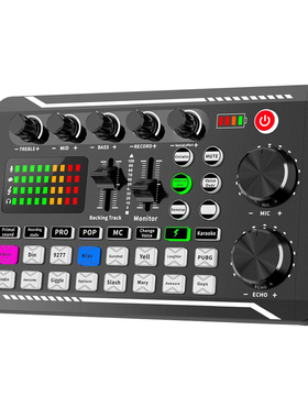 F998 Sound Card 16 Sound Effects Noise Reduction Mixers