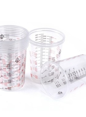 10pcs Plastic Paint Mixing Cups 600ml Mixing Pots Paint Mixi