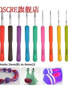 72pcs Crochet Hooks Set Soft Yarn Knitting Needles Set with