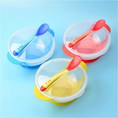 Baby Bowl Set Training Bowl Spoon Tableware Set Dinner Bowl