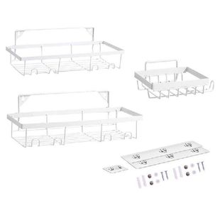 Shower Caddy, Bathroom Organizer Shelf Wall Bathtub Storage