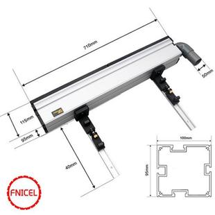 Aluminium Profile Fence with Scale and Sliding Brackets Tool