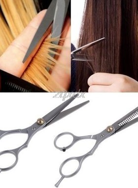 2Pc Hair Cutting Thinning Scissors Shears Barber Set Hairdre