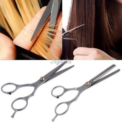 2Pc Hair Cutting Thinning Scissors Shears Barber Set Hairdre