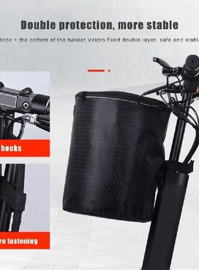 Electric Scooter Handlebar Bag Foldable Large Bike Basket