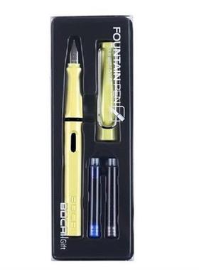 Piston-Filled Fountain Pen Set with 2 Ink Sacs Clear