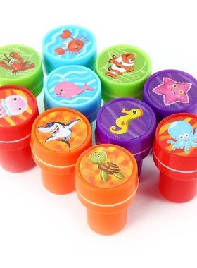10 PCs Assorted Sea Animals Stamps Kids Party Favors Event S