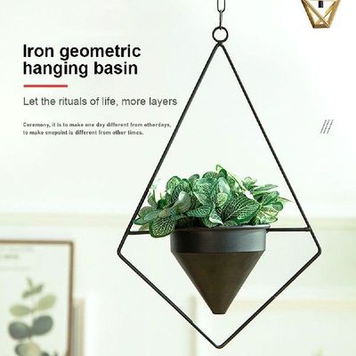 Iron Plant Hanger Chain Flower Pot Potted Plant Pot Storage