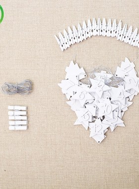 Christmas  Advent Calendar Hanging Card Xmas Tree Decor