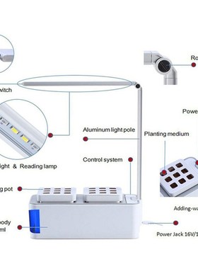 Desk Lamp  Hydroponic Indoor Herb Garden Kit Smart Multi-Fun