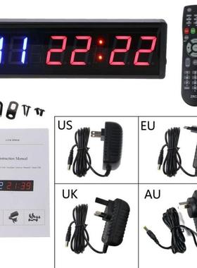 2.3 Inch 6-digit Gym Timer Stopwatch with Remote 适用于 Gym