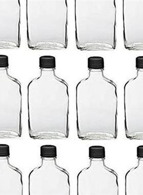 6 Pcs Glass Flask Bottles with Tamper Evident Cap 100-350 Ml