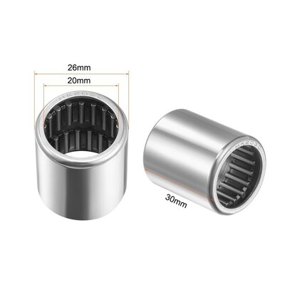 HK2030 Drawn Cup Needle Roller Bearings 20mm Bore, 26mm OD,