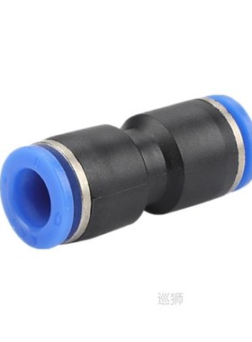 100pcs/Pack PU Pneumatic Fittings I type 2-way Straight conn