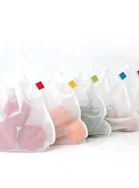 5Pcs Reusable Grocery Produce Bag Drawstring Mesh Vegetable