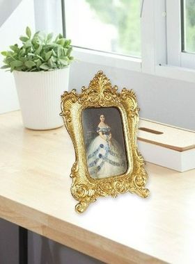 Vintage Baroque Photo Frame Antique Table Resin Decoration