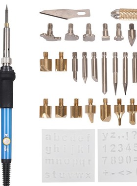 28 in 1 Electric Soldering Iron Carving Pyrography Tool Wood