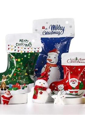 50pcs New Year Christmas Aluminum Foil Packaging Bag Santa