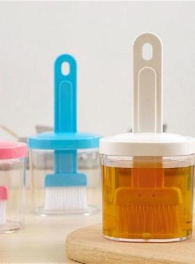 Oil brush barbecue oiling brush with bottle with lid