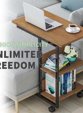 3-Tier Storage Rack Simple Moveable Coffee Side Table Tray f