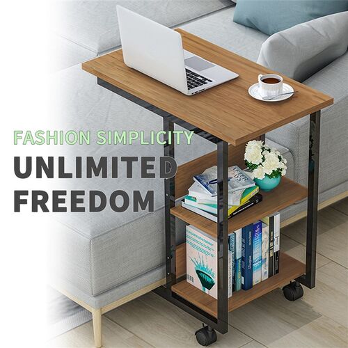 3-Tier Storage Rack Simple Moveable Coffee Side Table Tray f
