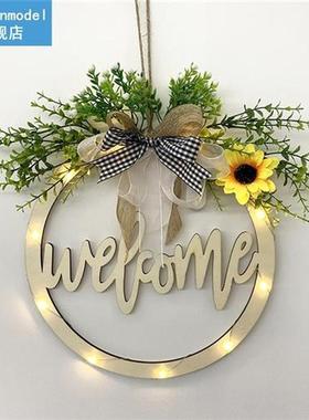 Home Decor Artificial Plant Bow Wooden Rustic Indoor Outdoor