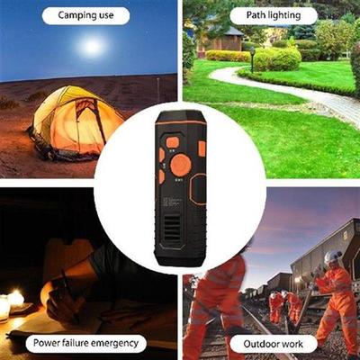 Multifunctional Hand Crank Flashlight Dynamo Powered