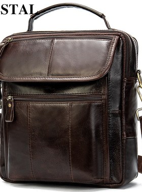WESTAL Men's Bag Genuine Leather Crossbody Bags for Men