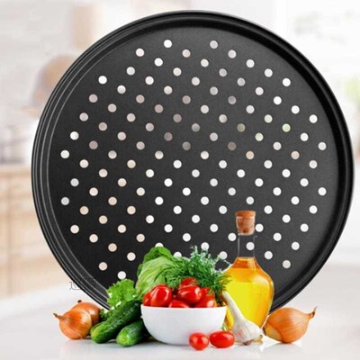 Household Pizza Pans with Holes Breathable Non-Stick Profess
