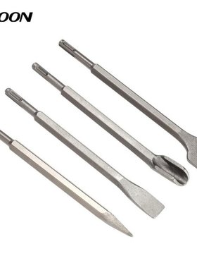 4pcs SDS Plus Chisel Set Point Groove Gouge Flat Chisels ele