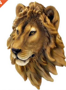 Wall Decoration Bar Wine Cellar Lion Head Simulation