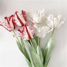 Touch Parrot Flower Real Silk Tulip Fake Artificial 68cm