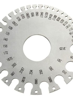Stainless Steel 0-36 Round AWG SWG Wire Thickness Ruler Gaug